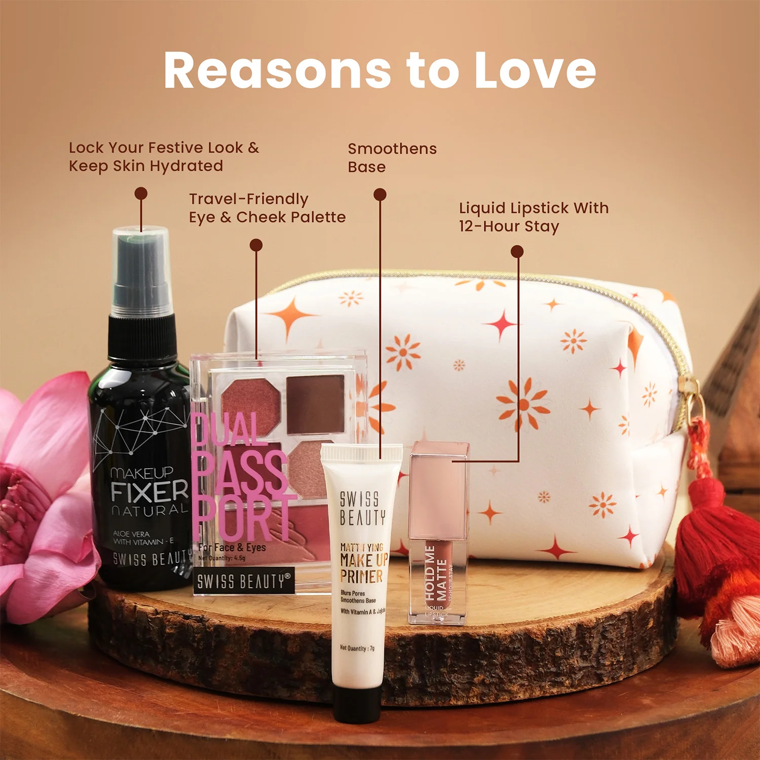 4-in-1 Bridesmaid Makeup Kit (with FREE pouch worth Rs 499) - Image 3