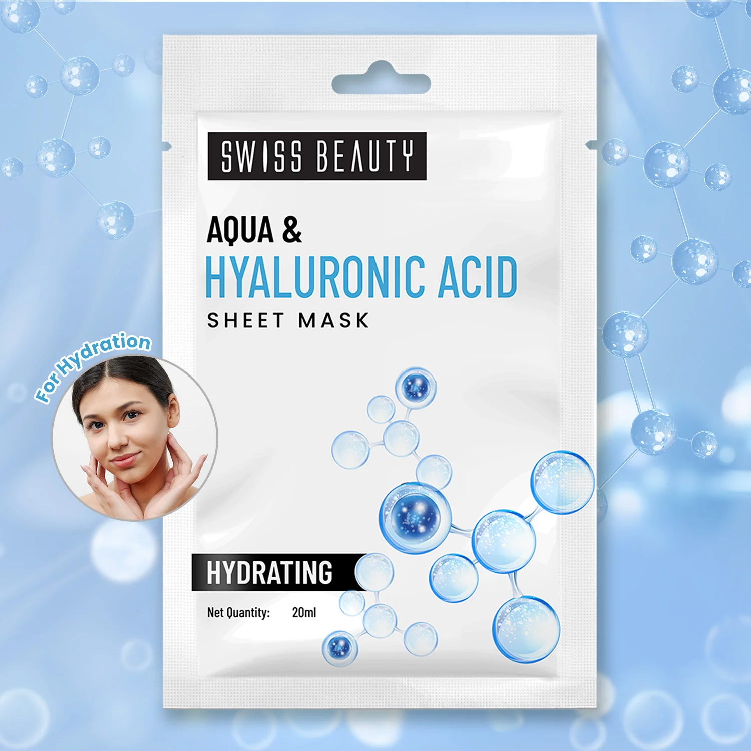 Aqua & Hyaluronic Acid Sheet Mask  - Image 3