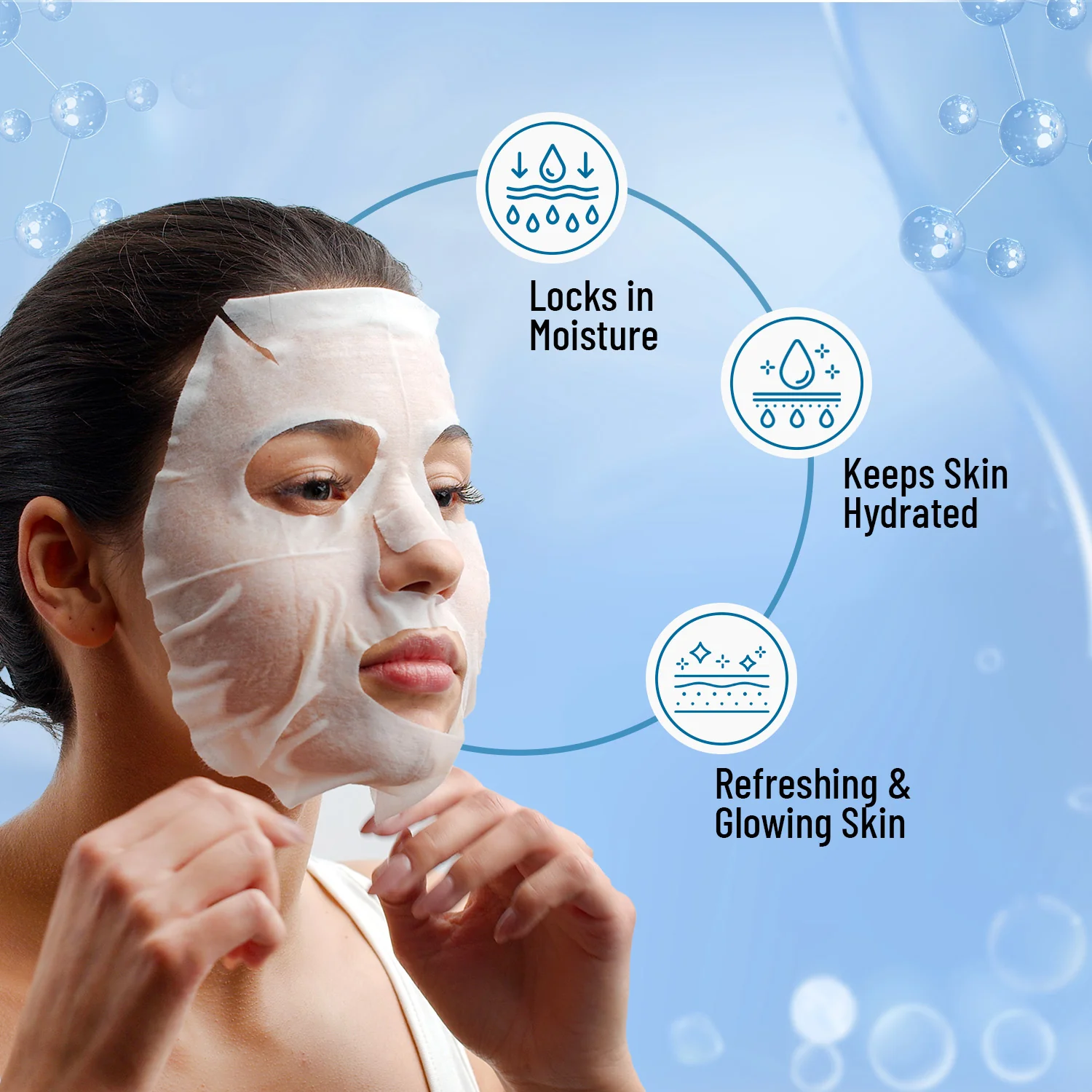 Aqua & Hyaluronic Acid Sheet Mask  - Image 4