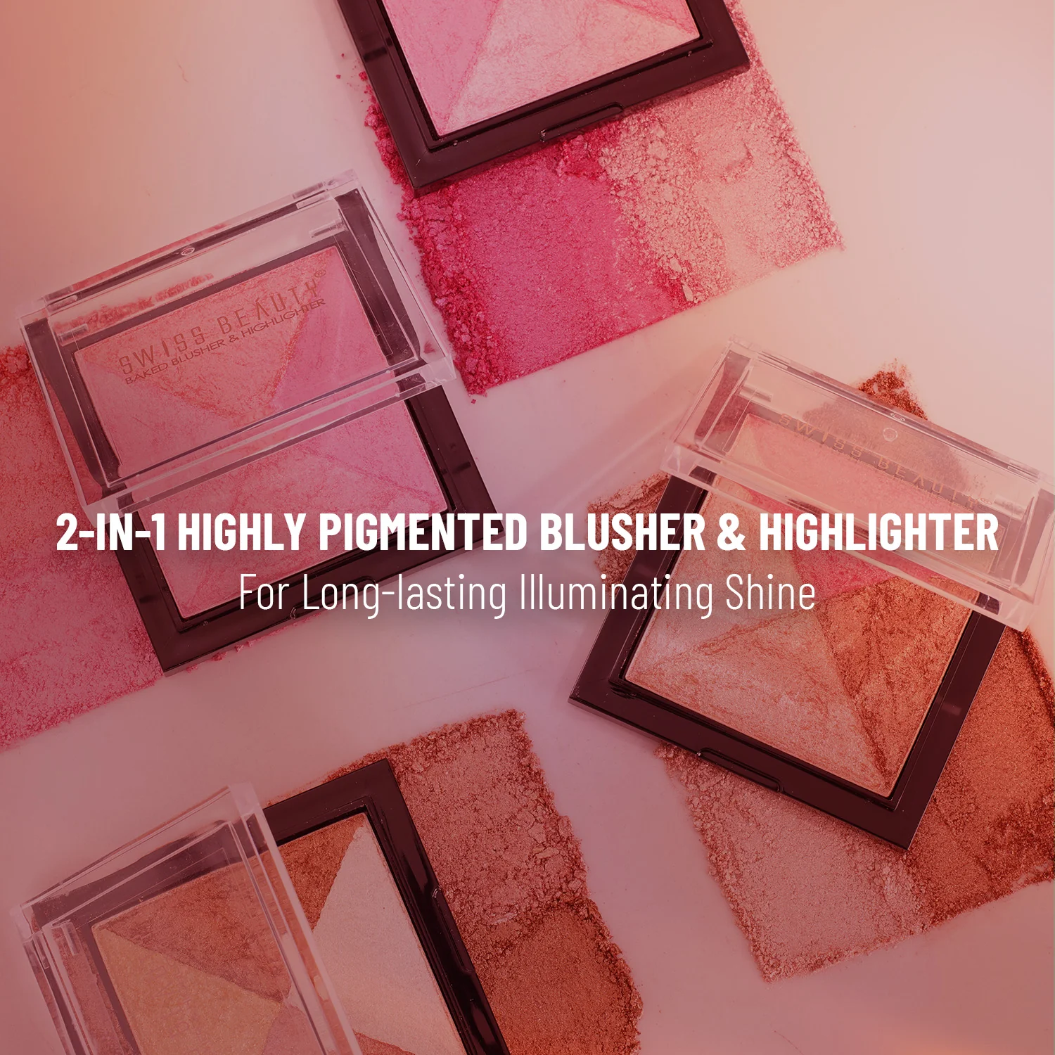 2-in 1- Baked Blusher & Highlighter - Image 24