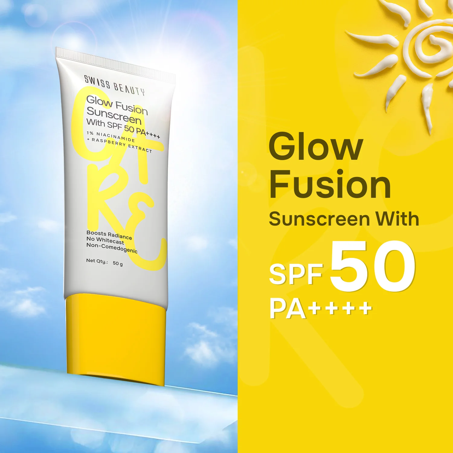 Care Glow Fusion Sunscreen With SPF 50 PA++++ - Image 2