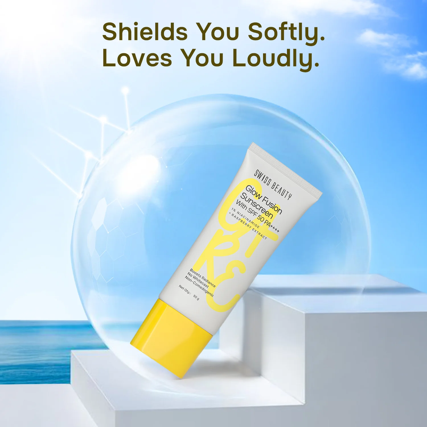 Care Glow Fusion Sunscreen With SPF 50 PA++++ - Image 3