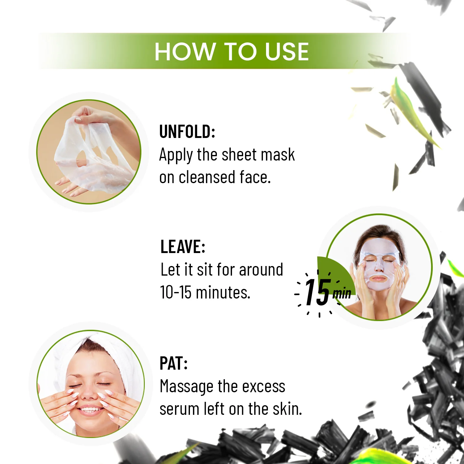 Charcoal & Bamboo Sheet Mask. - Image 7