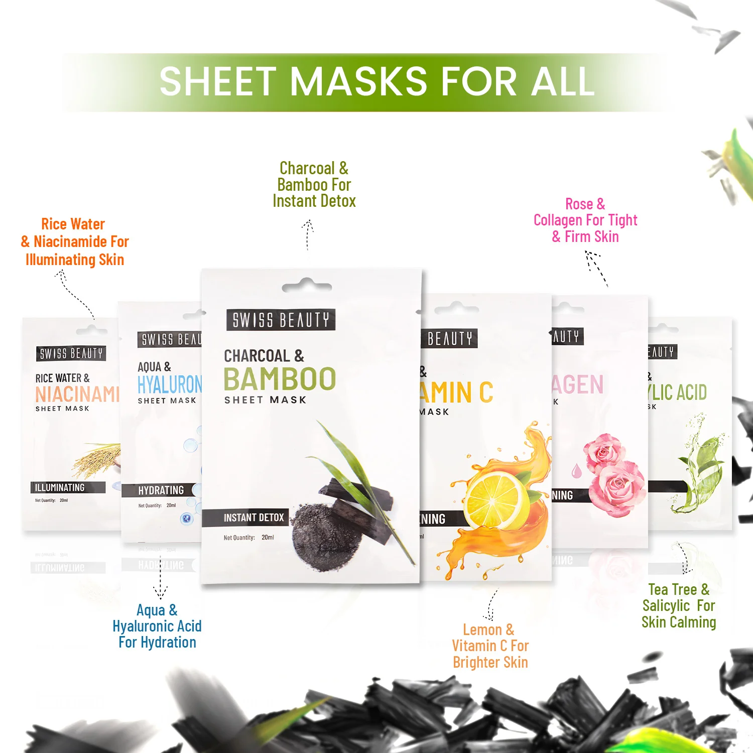 Charcoal & Bamboo Sheet Mask. - Image 8