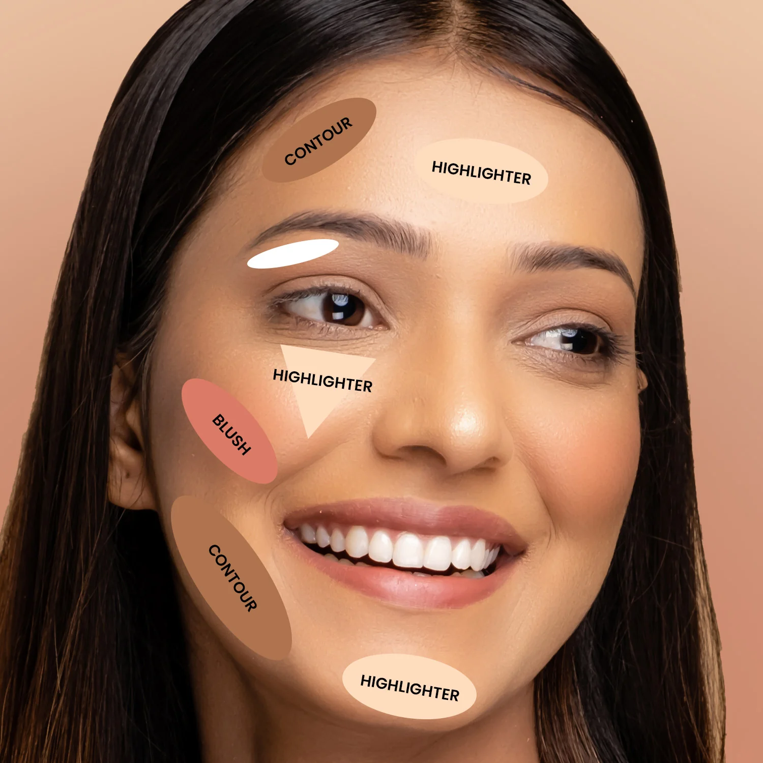 Cheek-A-Boo 3-in-1 Face Palette with Blusher , Contour and Highlighter - Image 20