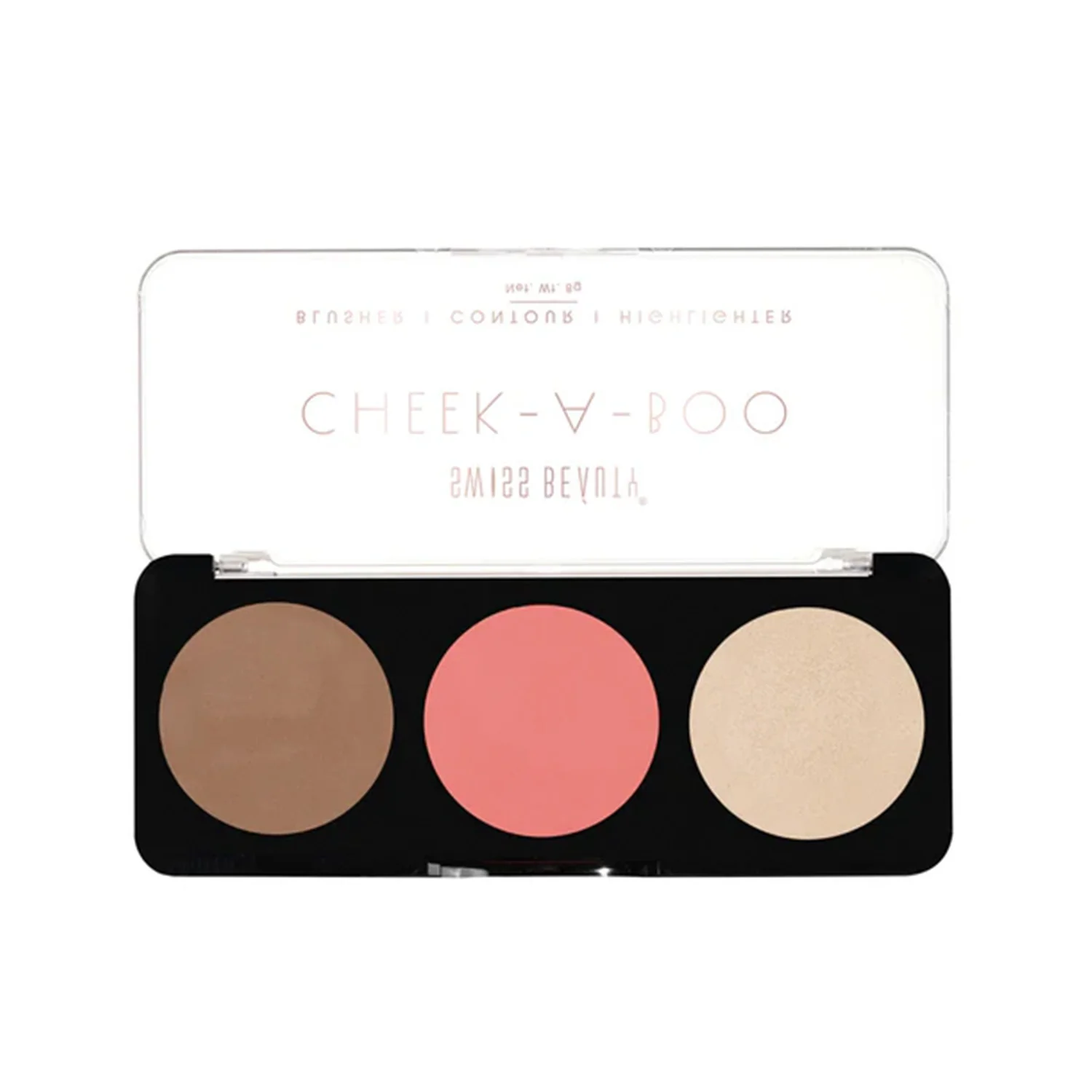 Cheek-A-Boo 3-in-1 Face Palette with Blusher , Contour and Highlighter - Image 3