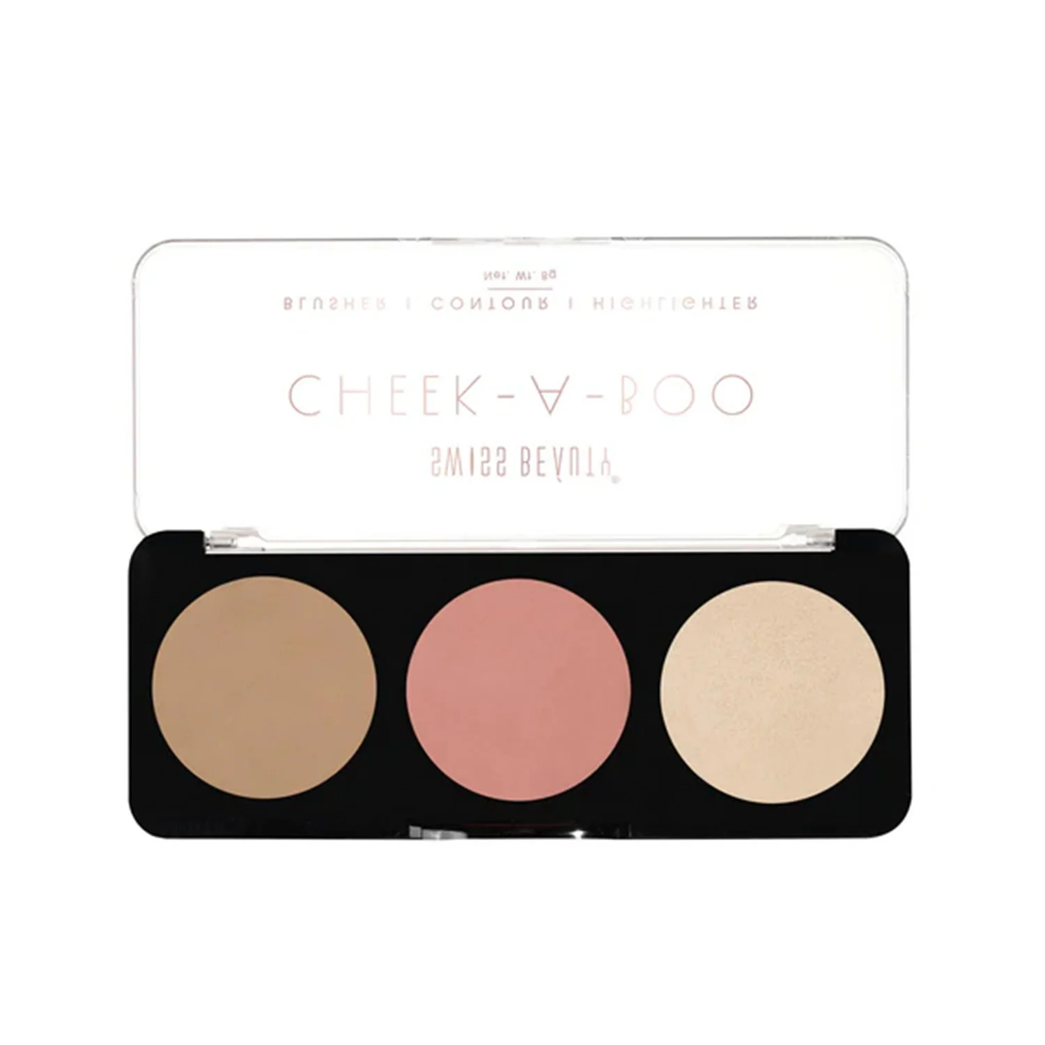 Cheek-A-Boo 3-in-1 Face Palette with Blusher , Contour and Highlighter - Image 5