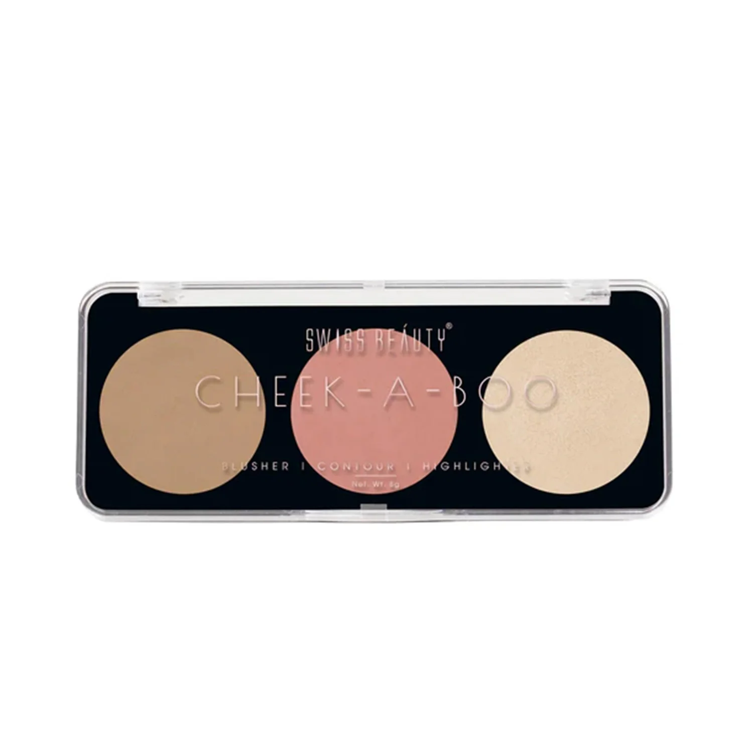 Cheek-A-Boo 3-in-1 Face Palette with Blusher , Contour and Highlighter - Image 6