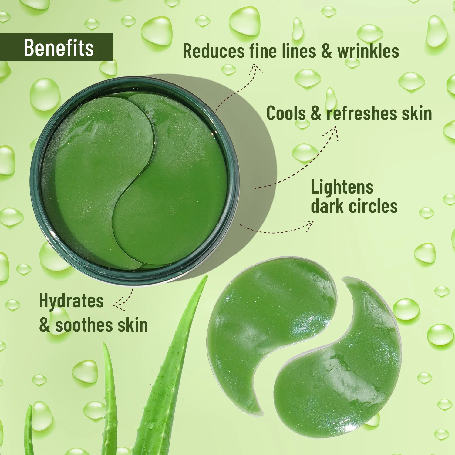 Hydra Eye Serum Patch with Aloe Vera - Image 6