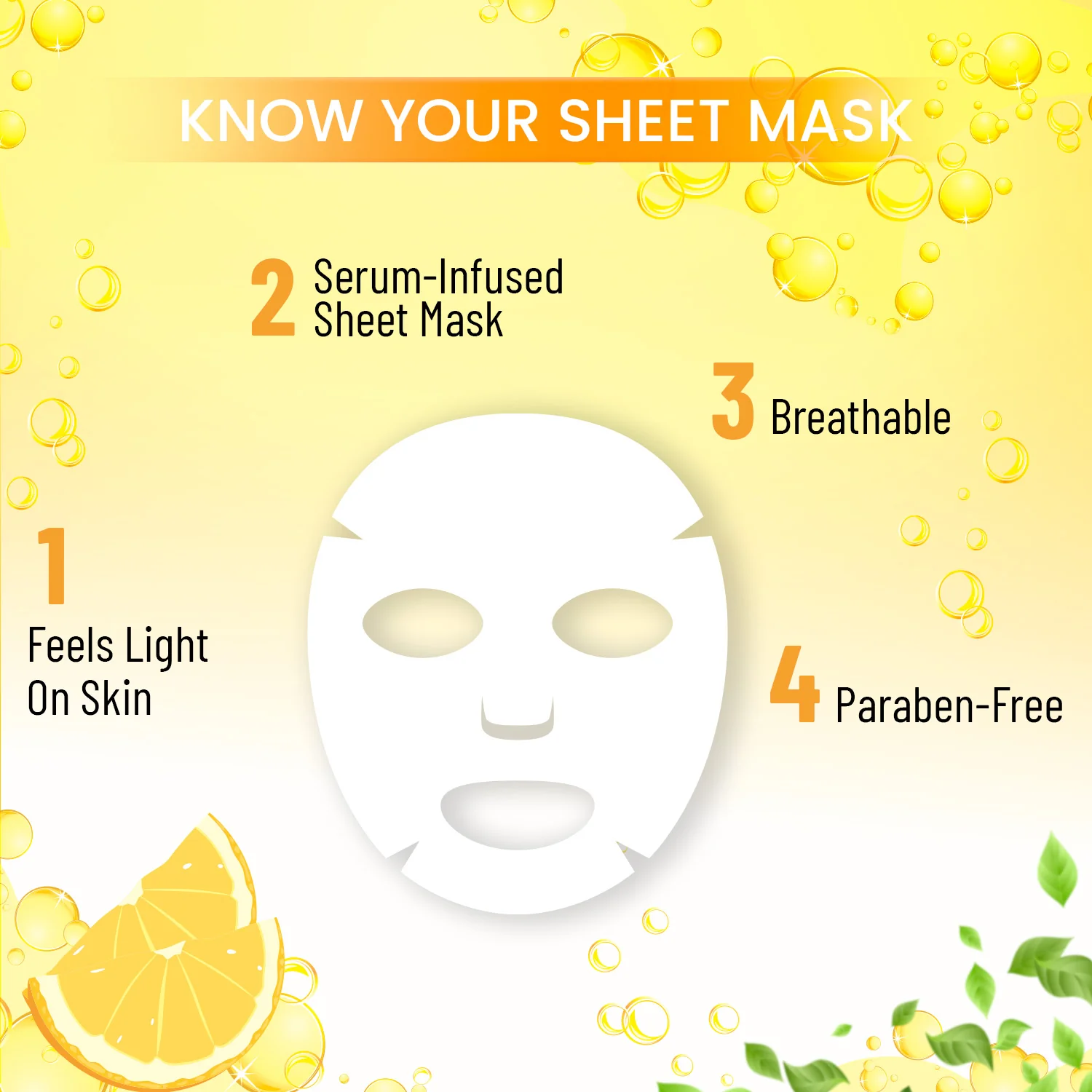 Lemon & Vitamin C Sheet Mask - Image 6