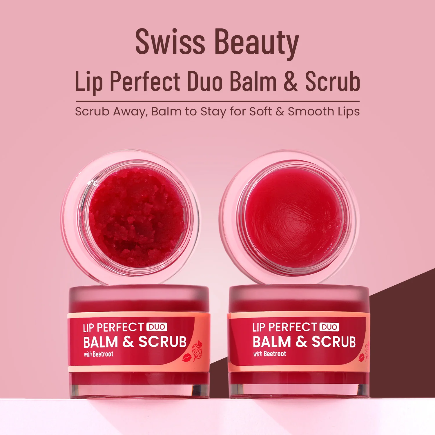 Lip Perfect Duo Balm & Scrub with Beetroot Extract - Image 4