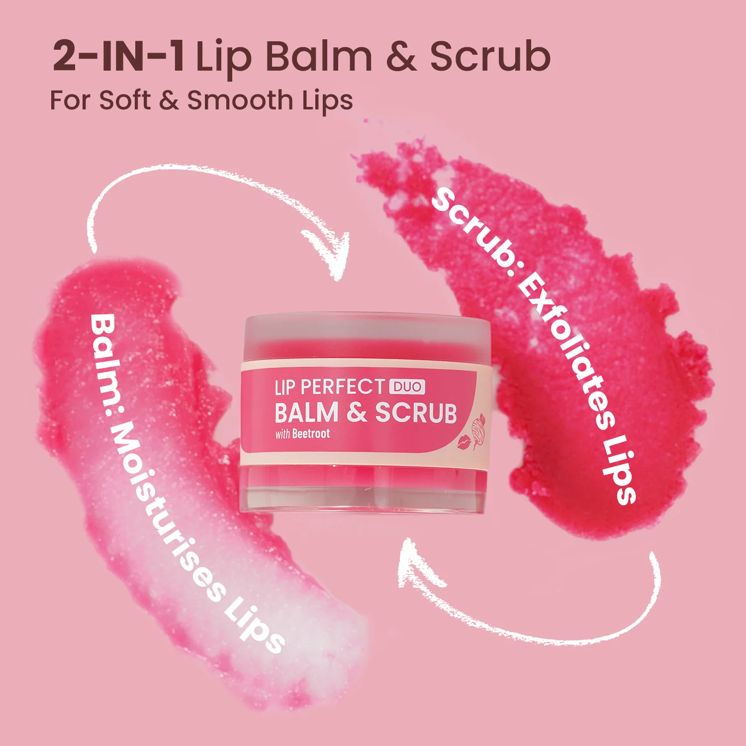 Lip Perfect Duo Balm & Scrub with Beetroot Extract - Image 6