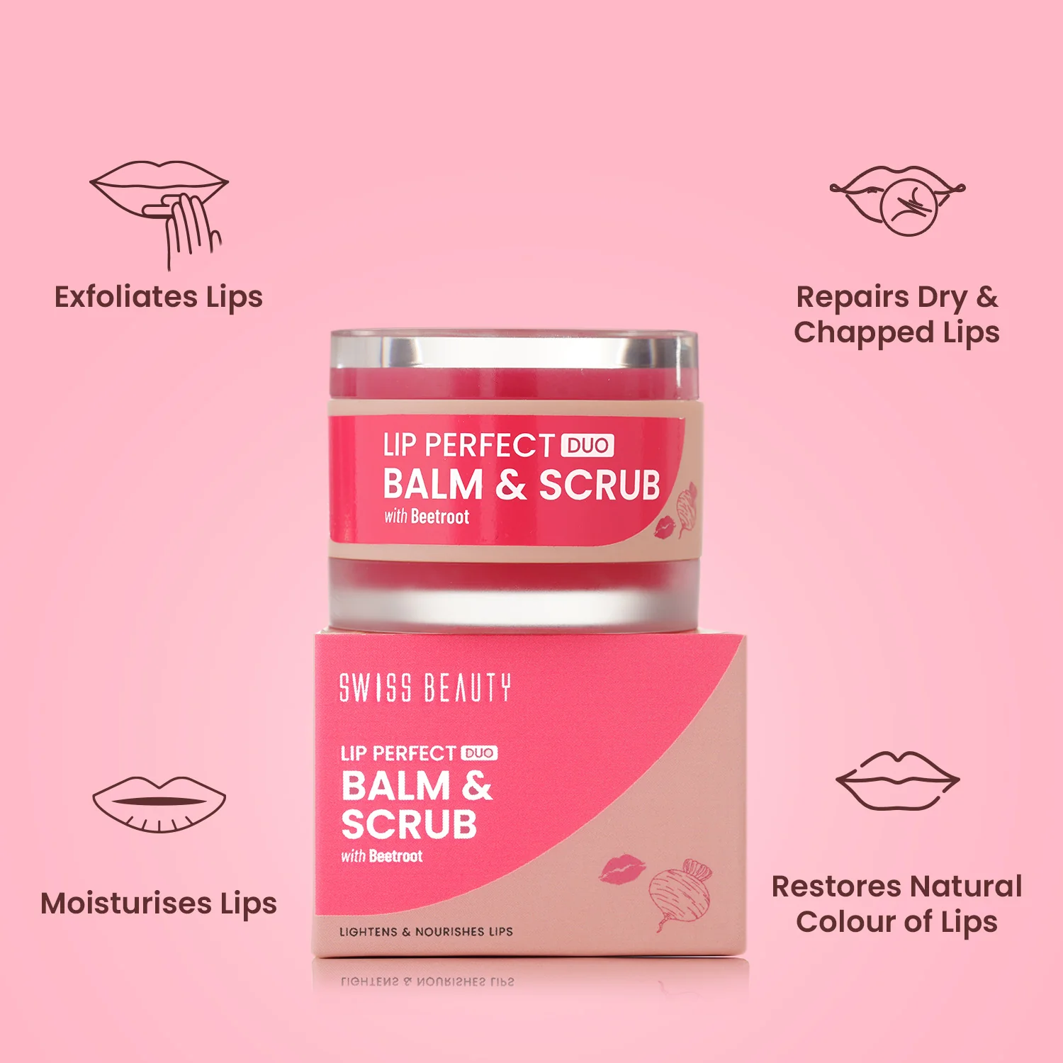 Lip Perfect Duo Balm & Scrub with Coffee Extract - Image 5