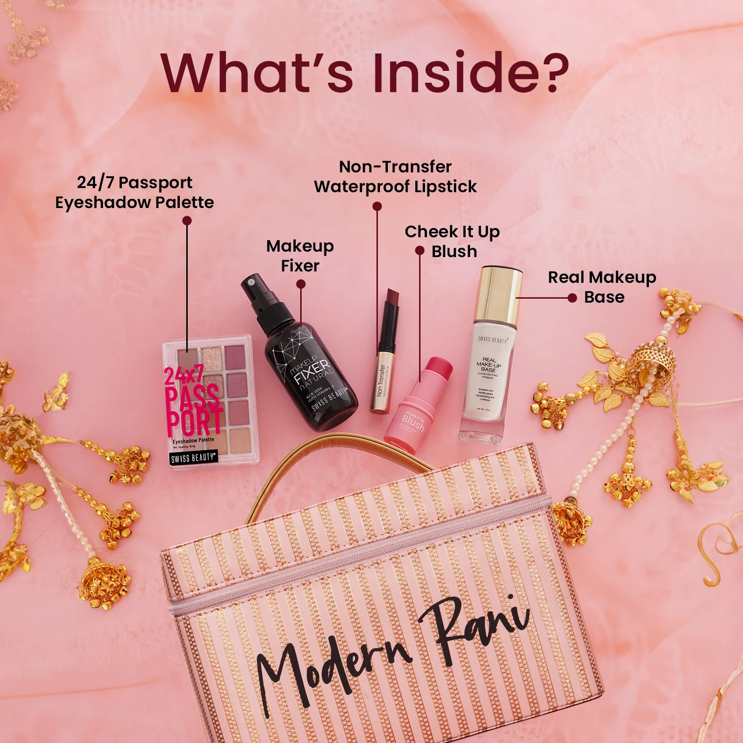 MODERN RANI MAKEUP Vanity WITH FREE Vanity Box (worth Rs 2499) - Image 3