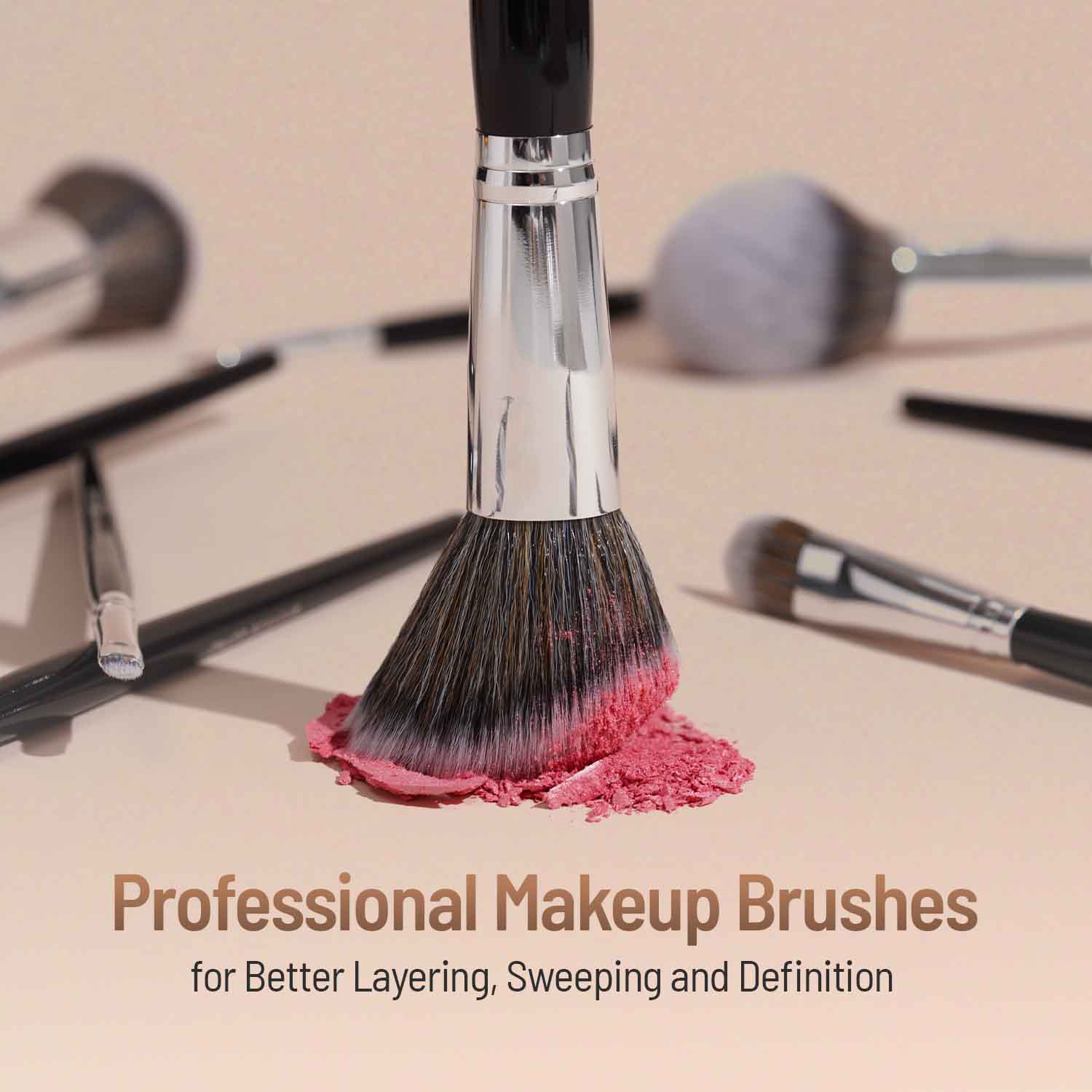 Professional Series Makeup Brush 12 Piece Set - Image 5