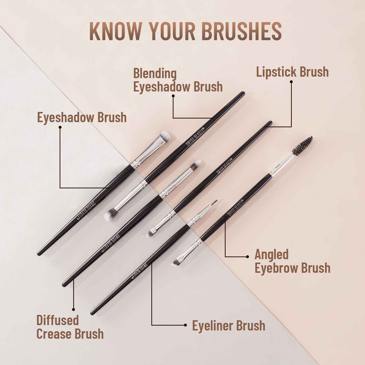 Professional Series Makeup Brush 12 Piece Set - Image 7