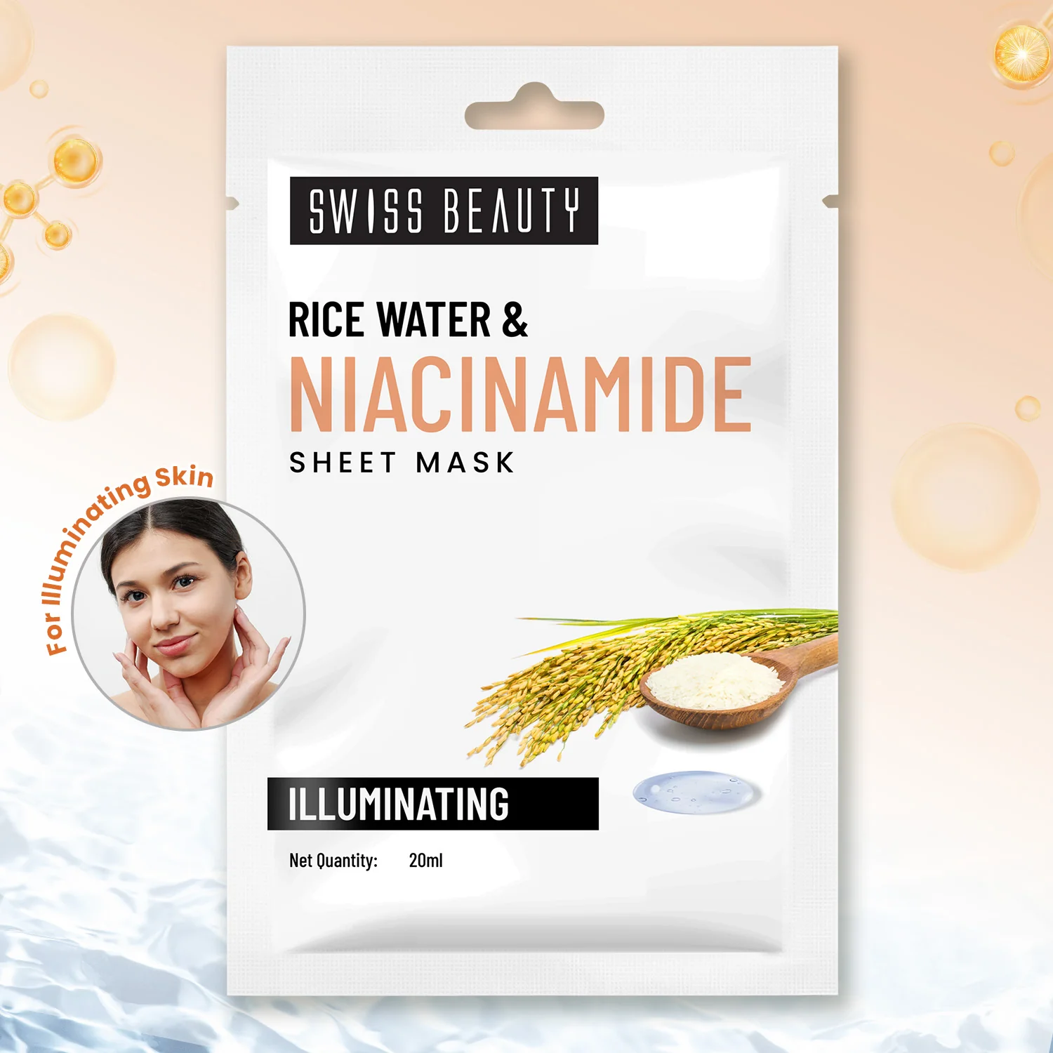 Rice Water & Niacinamide Sheet Mask - Image 3