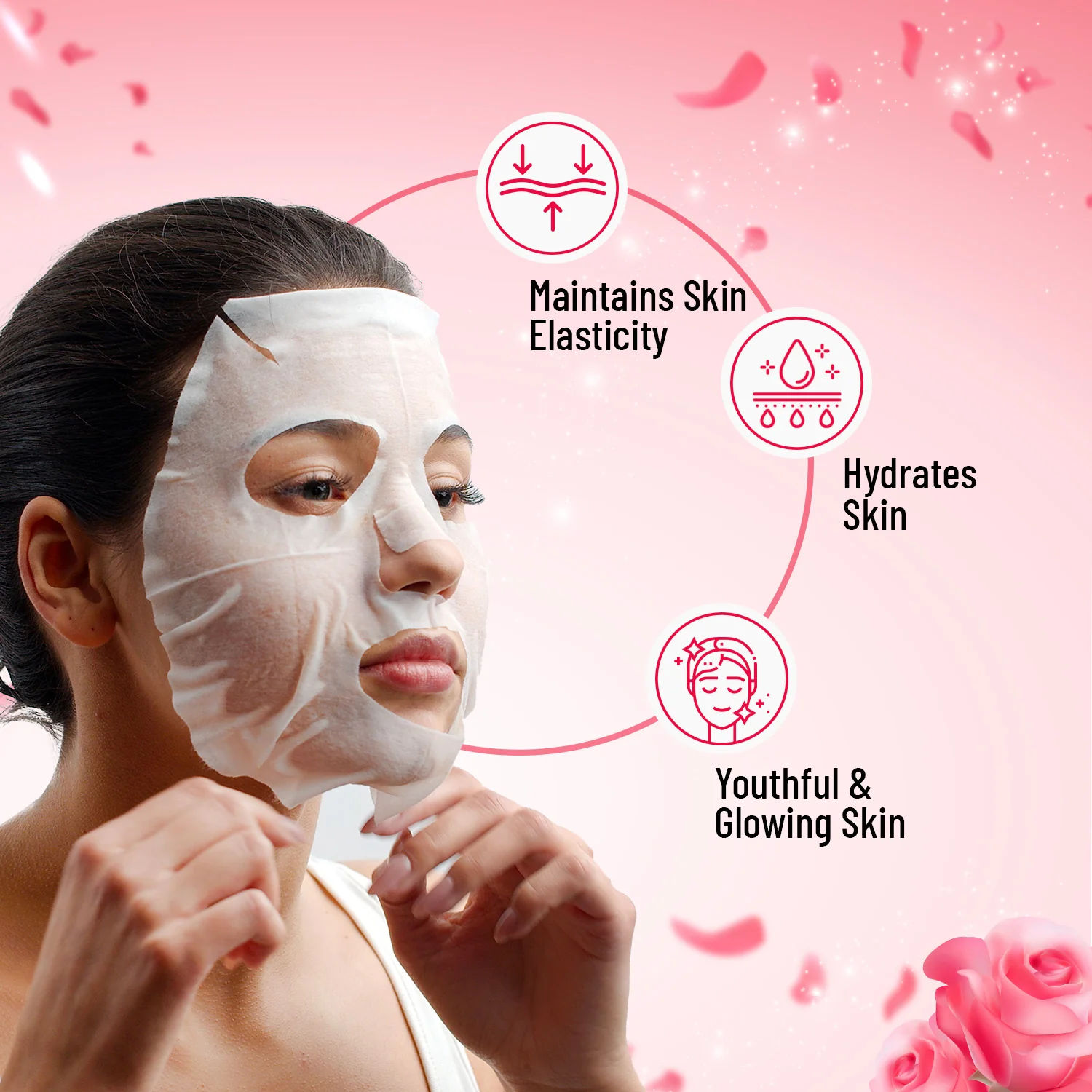 Rose & Collagen Sheet Mask - Image 4
