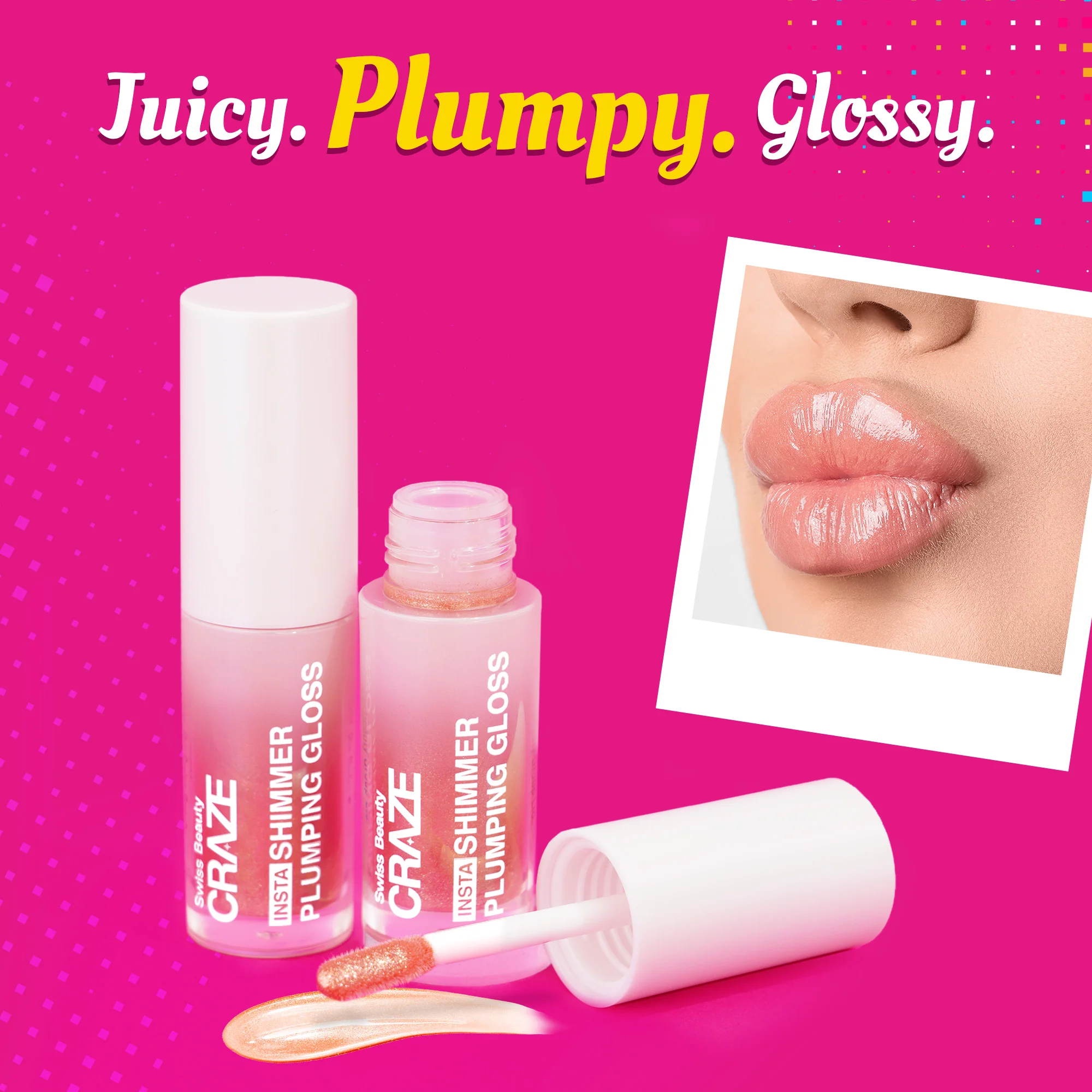 CRAZE Insta Shimmer Plumping Gloss - Image 4