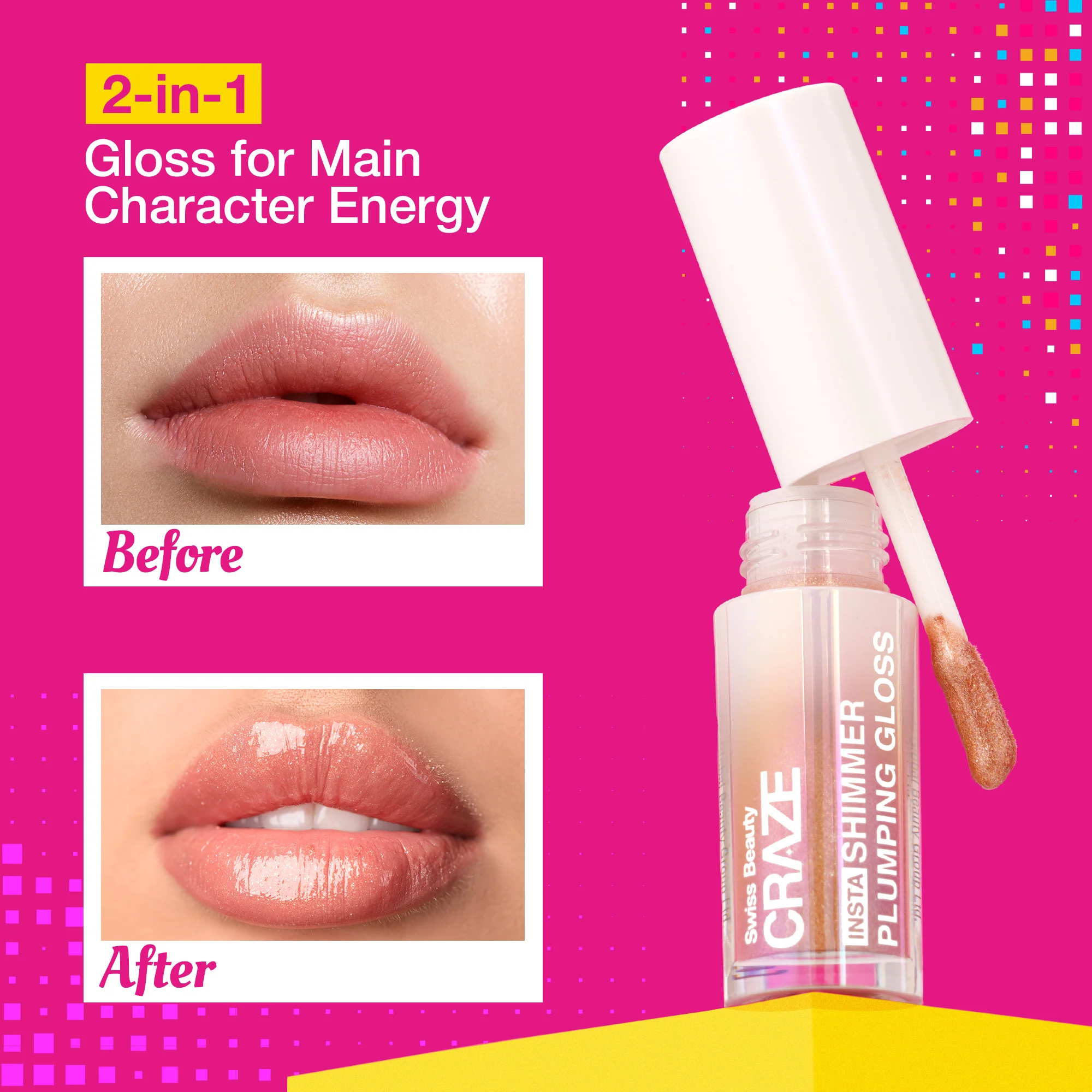 CRAZE Insta Shimmer Plumping Gloss - Image 6