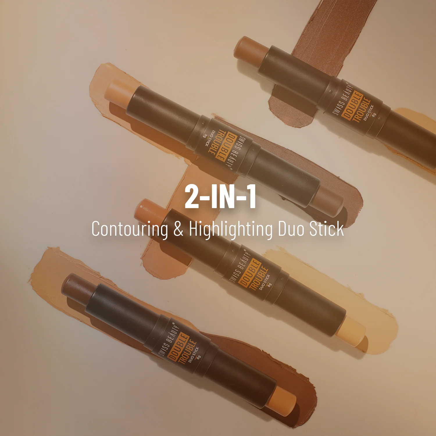 Double Trouble Duo Highlighter & Contour Stick - Image 5